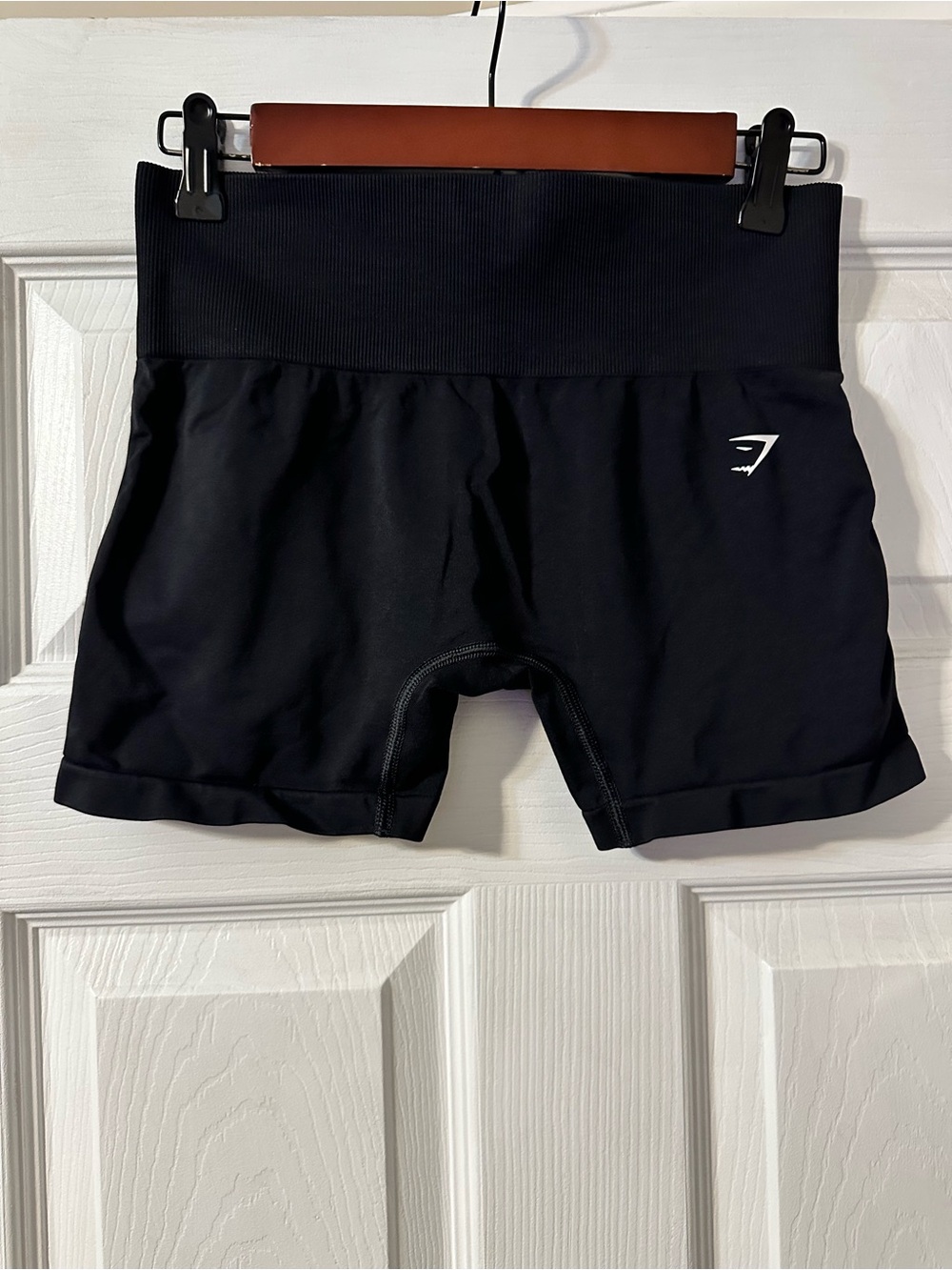 Gymshark Black Rib-Waist Training Shorts